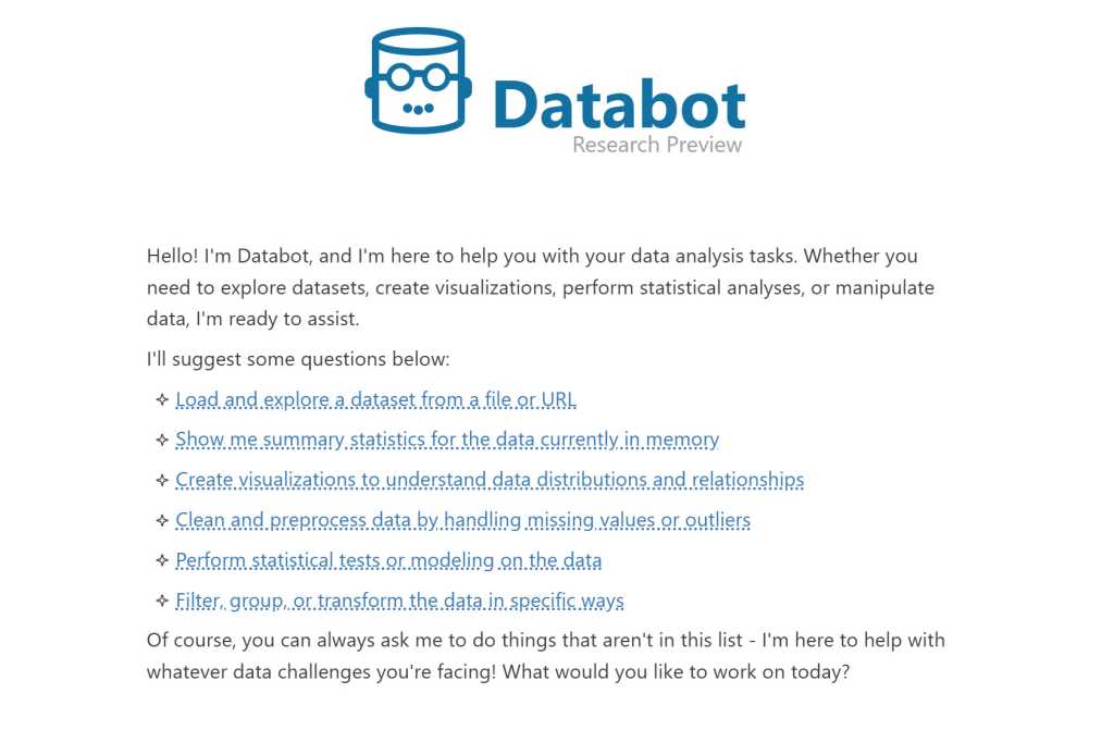 A screenshot of Databot integrated with the Positron IDE.